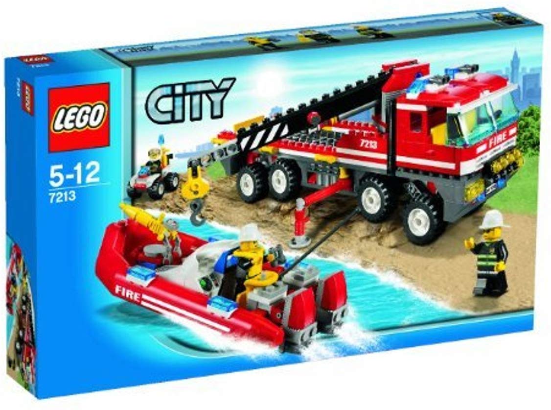 Camión de Bomberos con Lancha (Lego city)