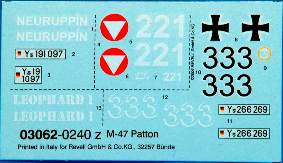 M 47 PATTON  (REVELL)