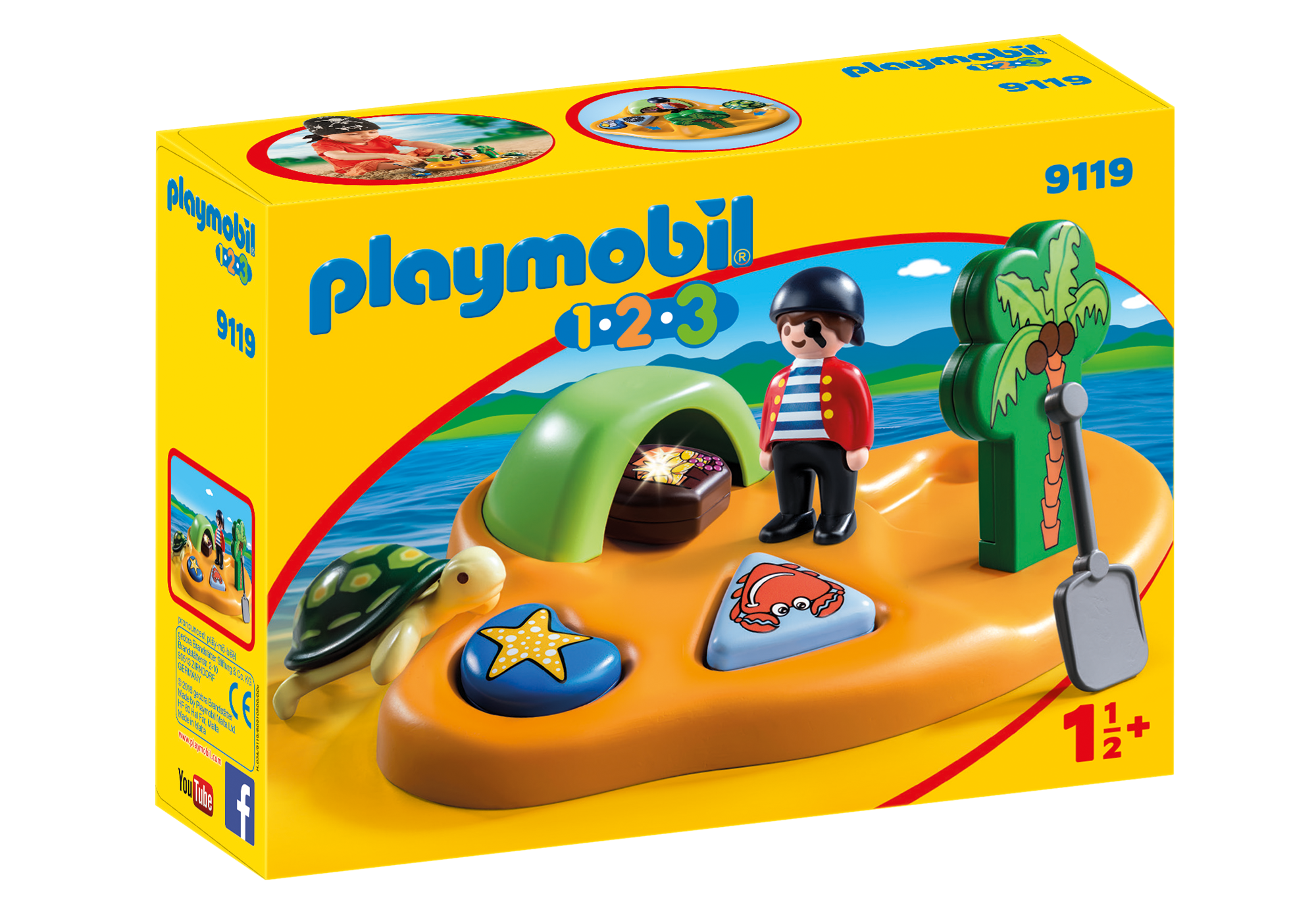 Playmobil 1.2.3 Isla Pirata