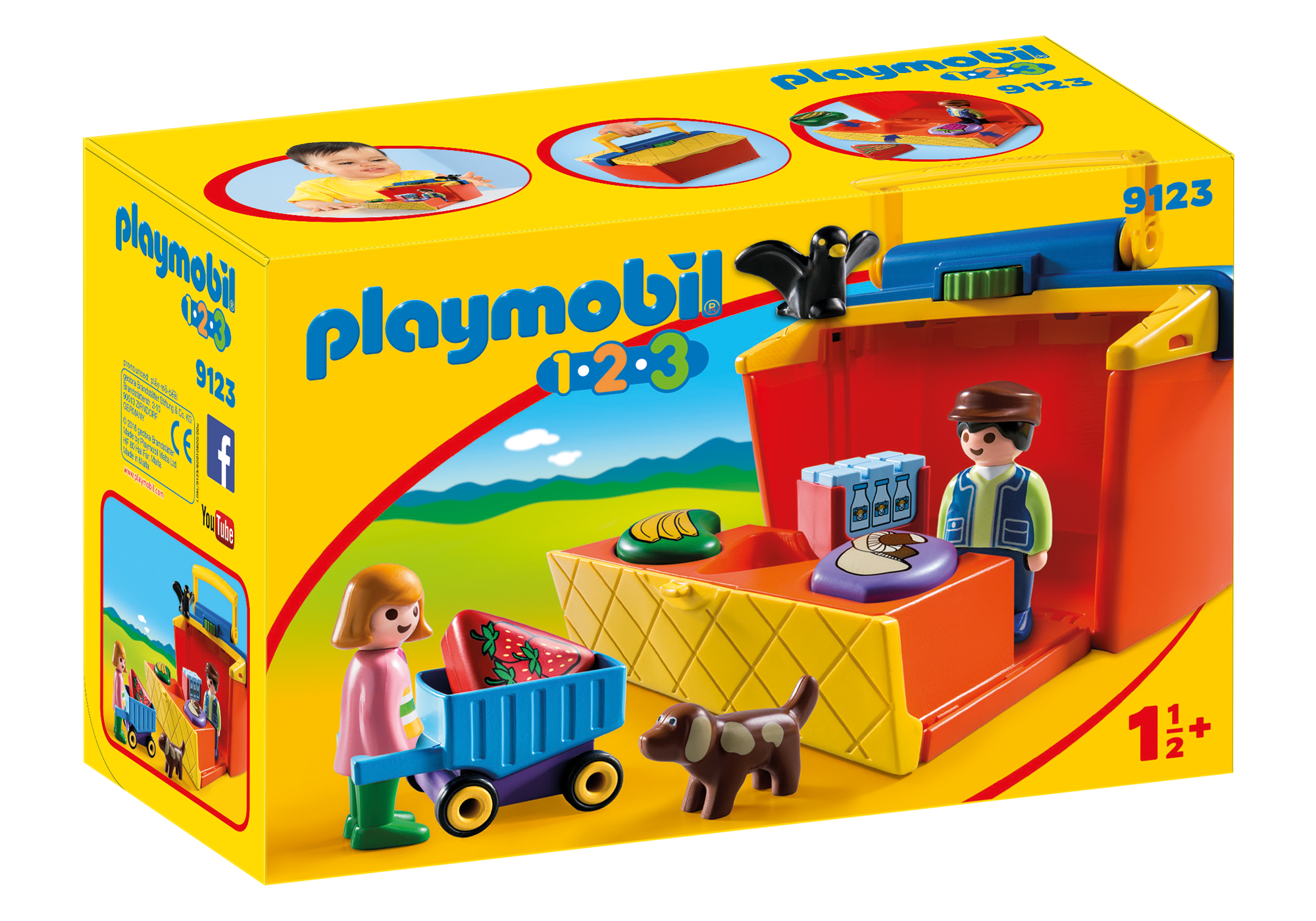 Playmobil 1.2.3 Mercado Maletin