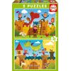 PUZZLE  Dragones y Caballeros  EDUCA
